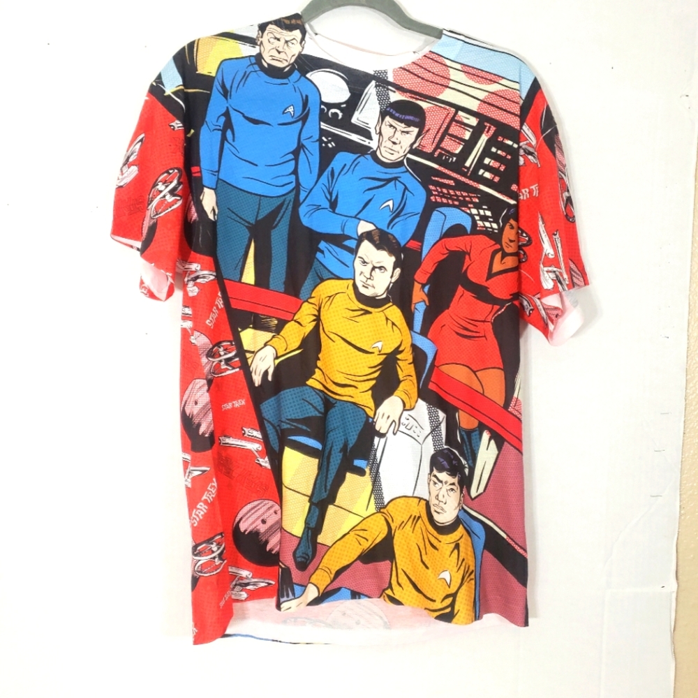 Trevco Star Trek Comics All over print shirt Large